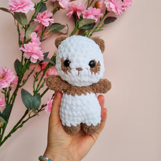 urocza szydelkowa masotka panda tulinka creations